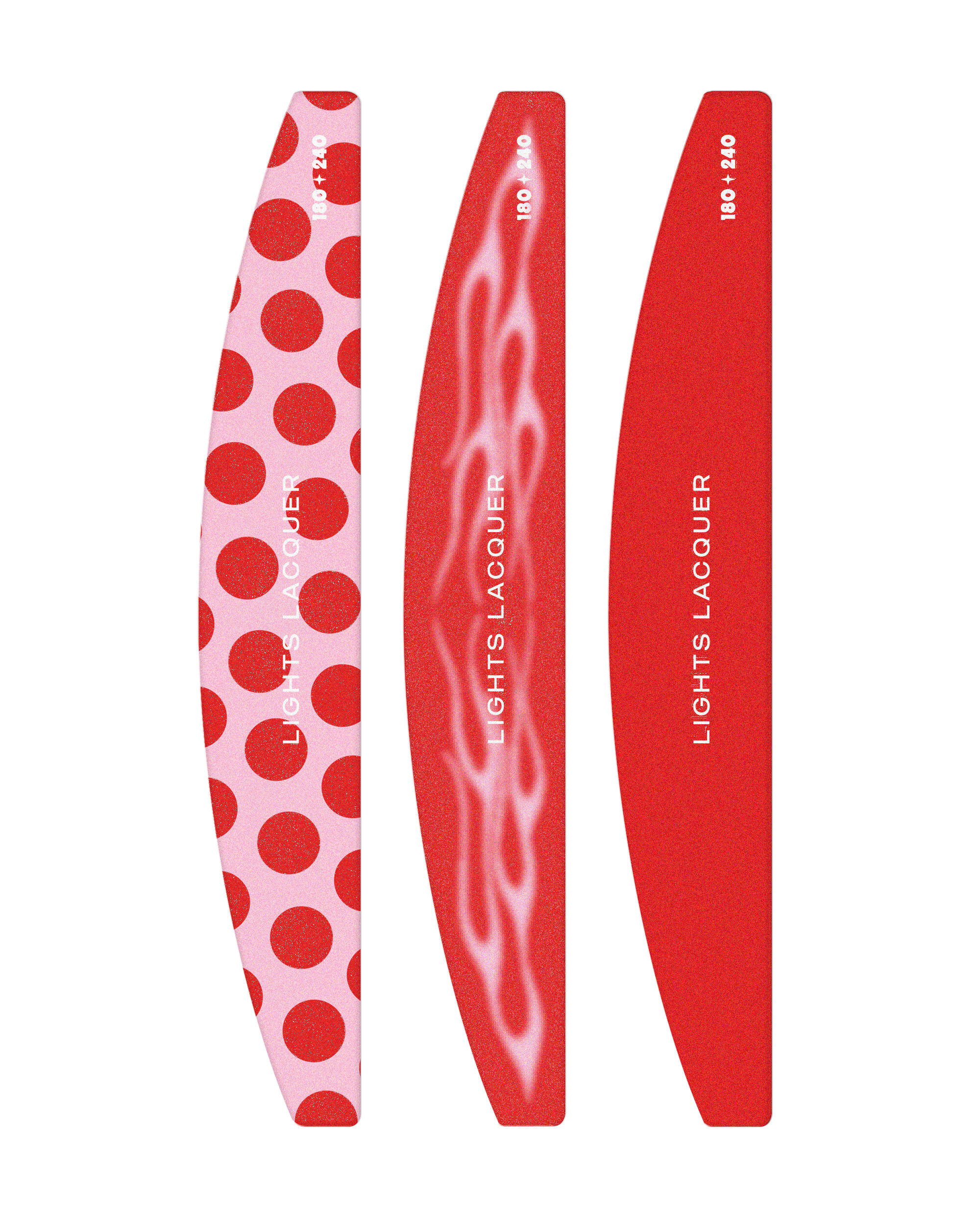 Hot Rod Half Moon Nail File Trio