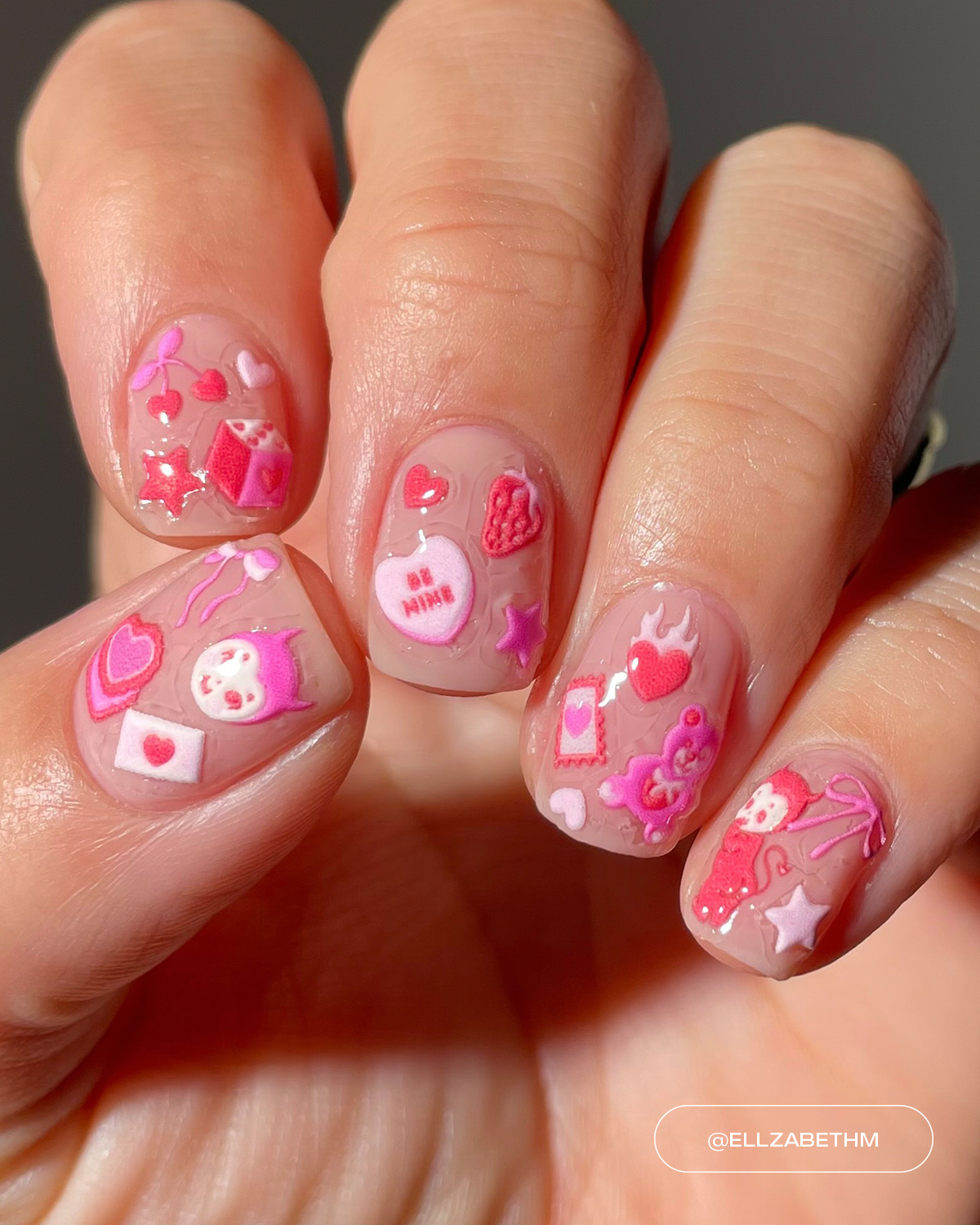 Then They're Sweet Puffy Nail Stickers