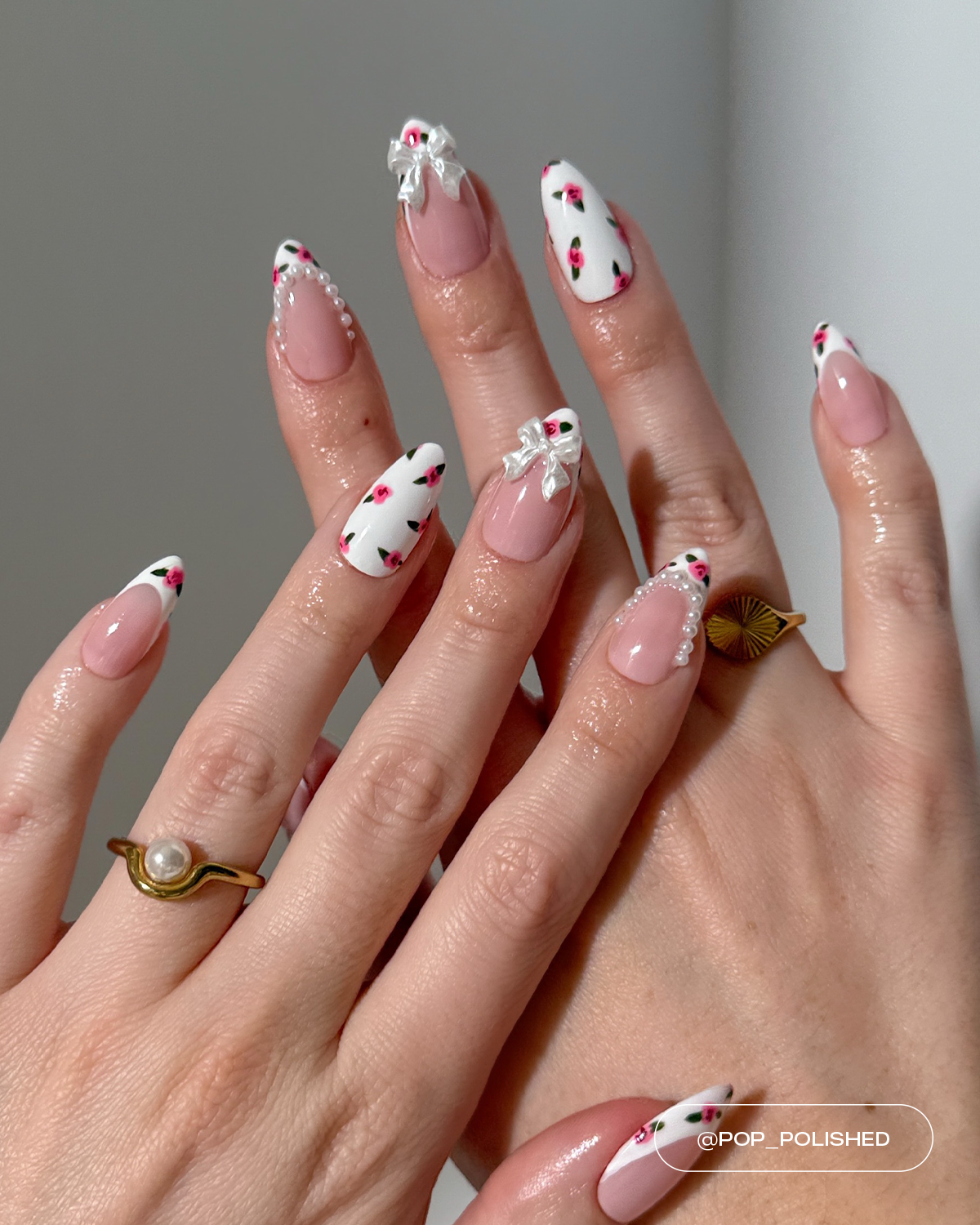 3D Pearl Coquette Charms