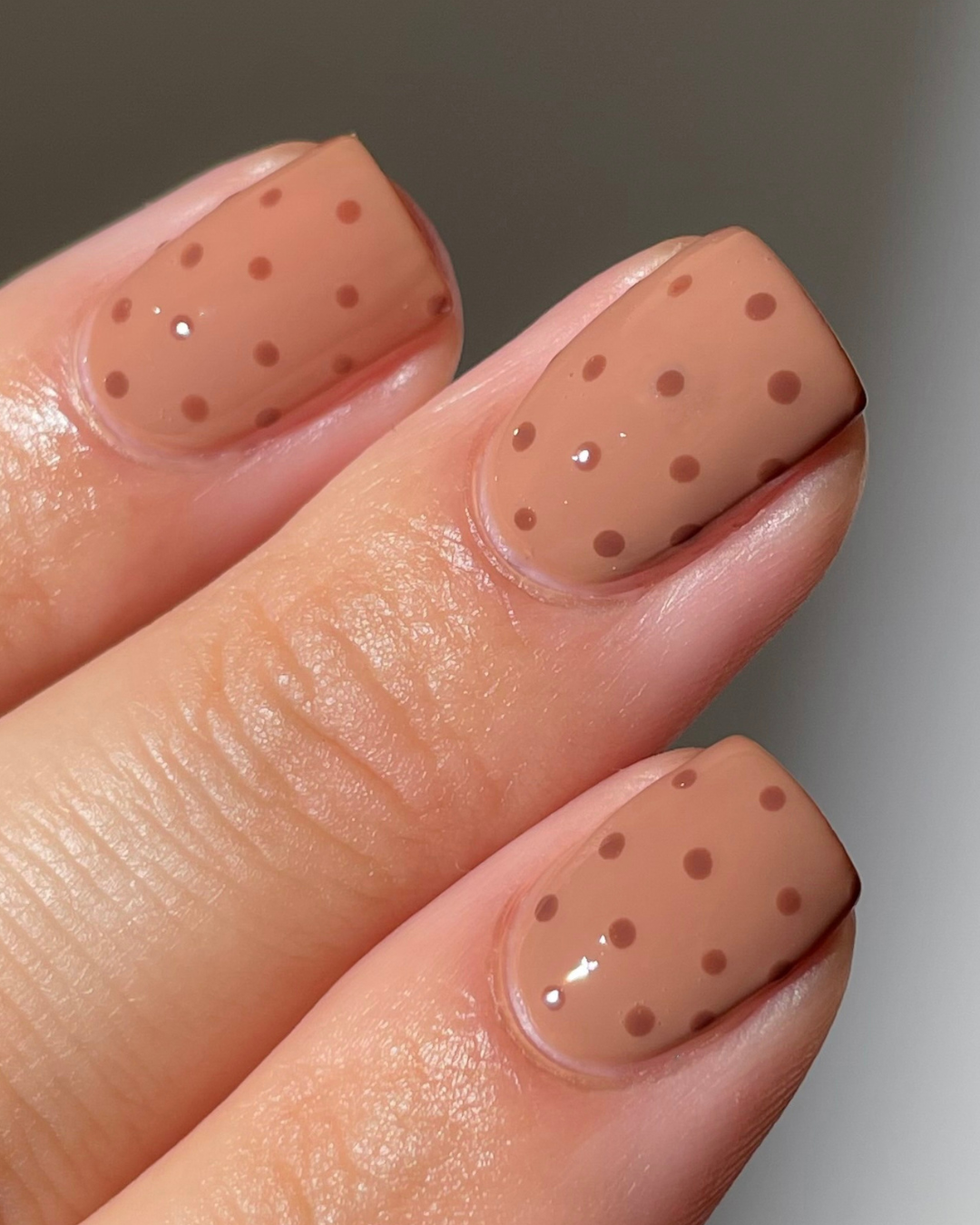 Mocha Mousse Polka Dots