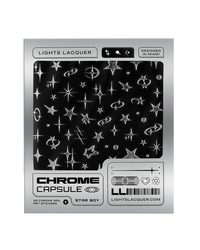 3D Chrome Star Boy Nail Stickers