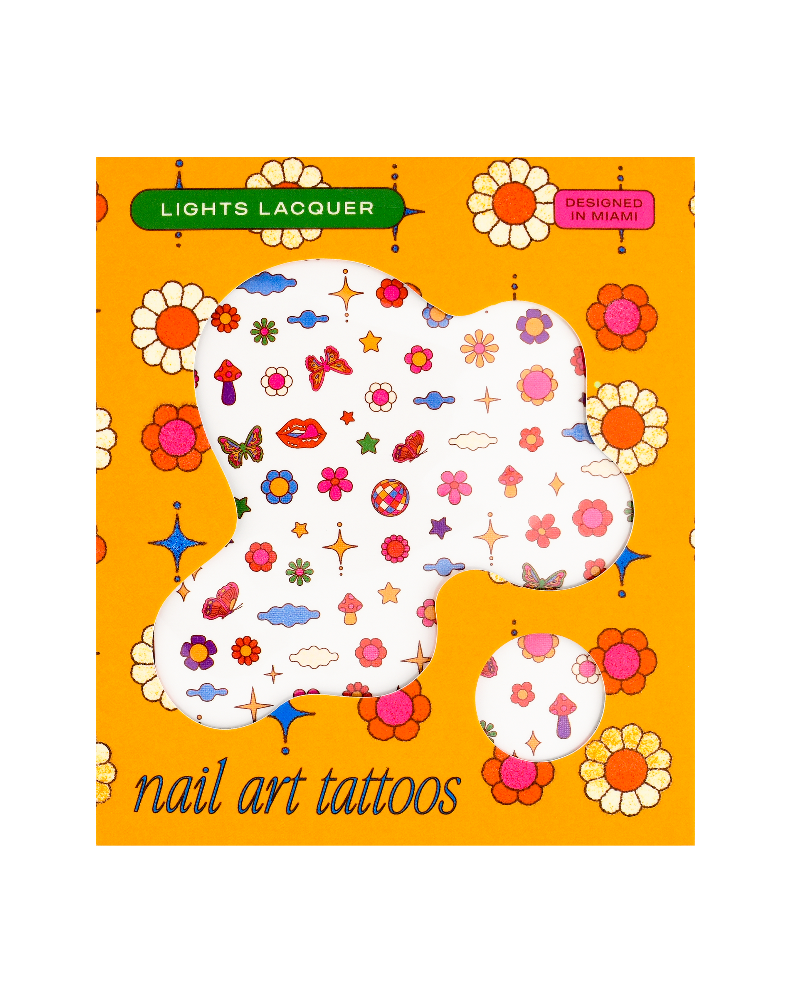 Flower Power Nail Tattoos