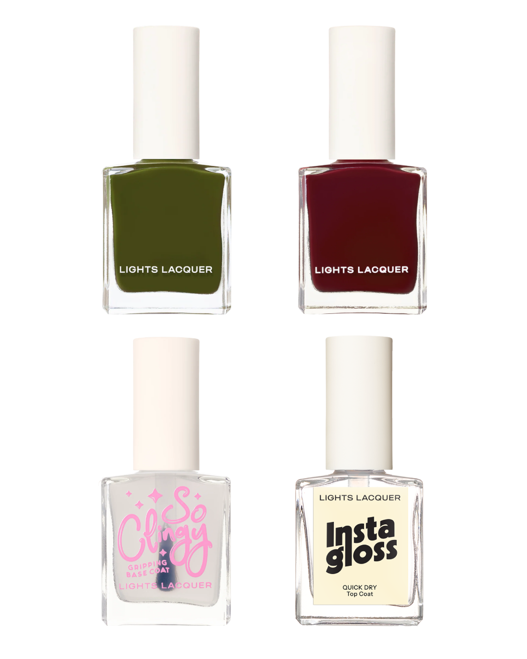 Quick Drying Olive & Wine Mani Set