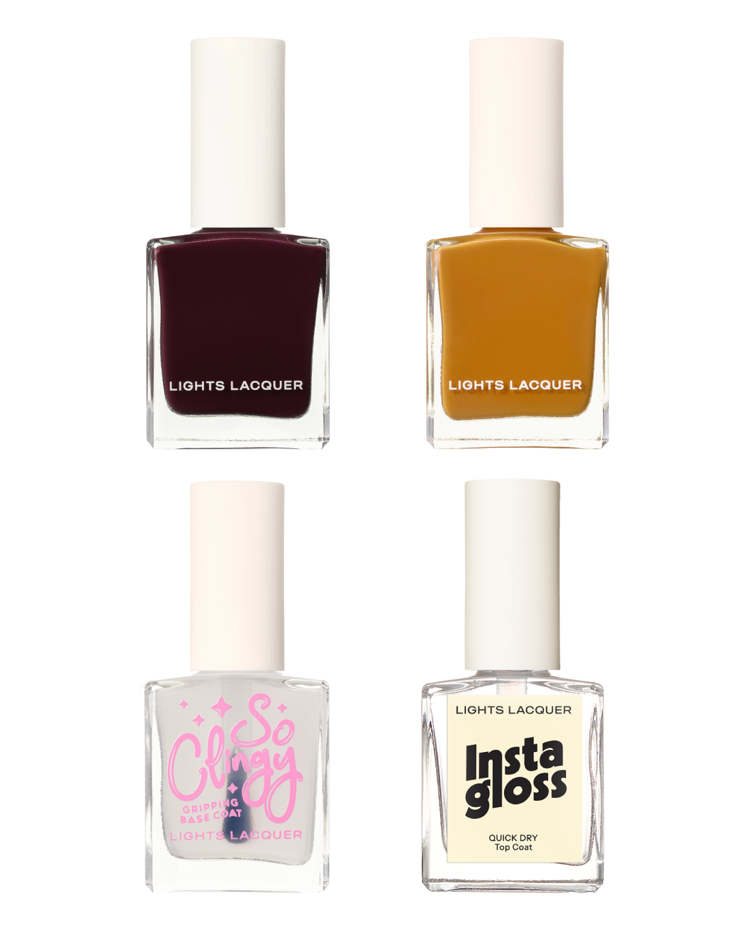 Quick Drying Caramel & Blackberry Mani Set