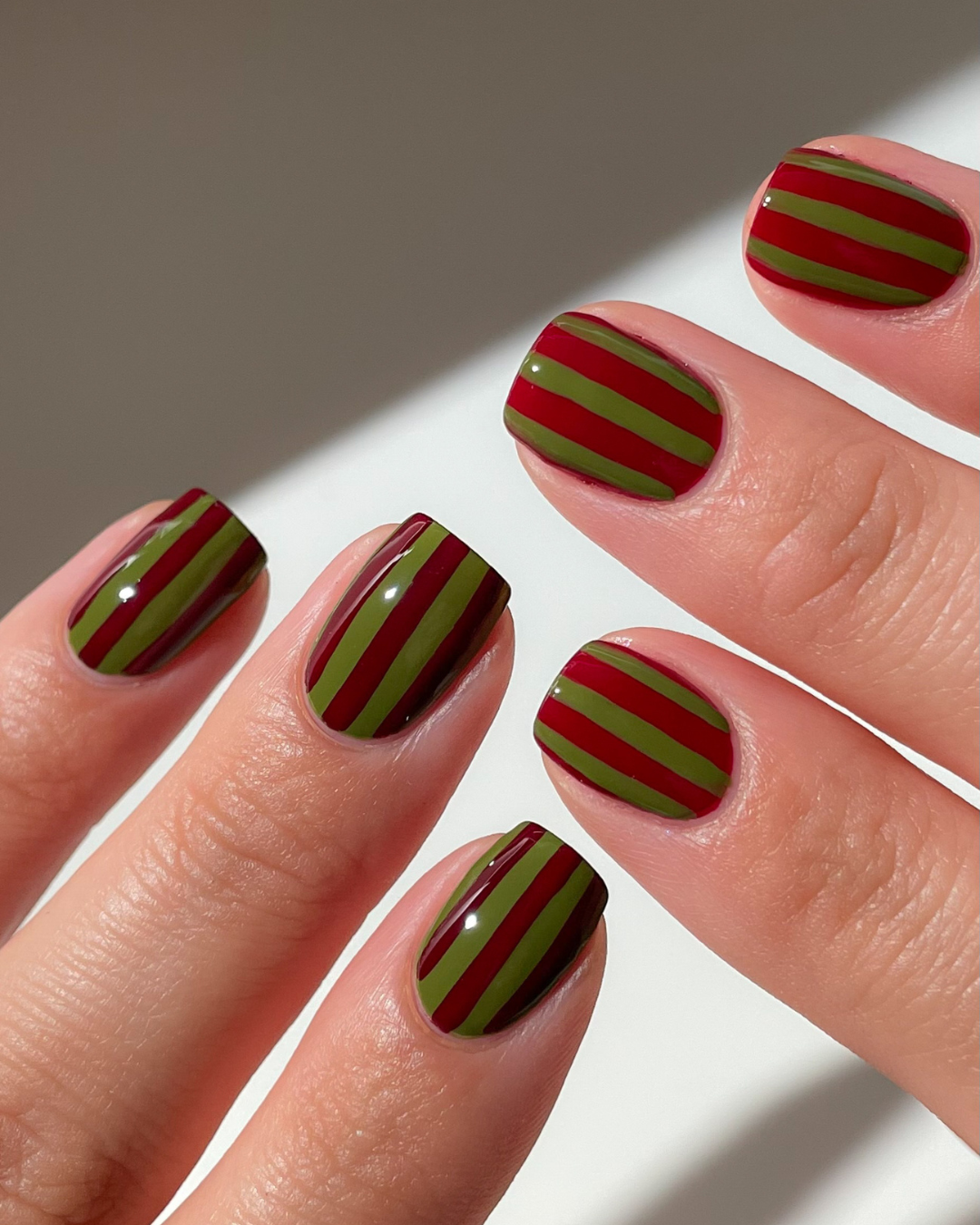 Quick Drying Olive & Wine Mani Set