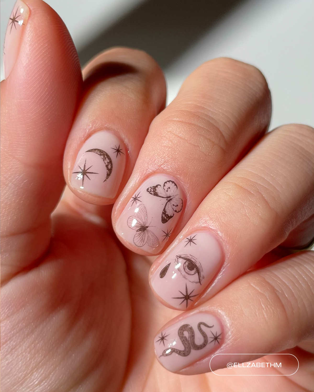 Black Magic Nail Tattoos